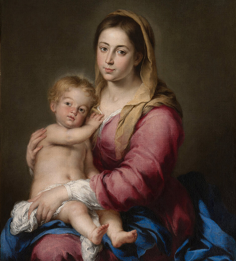 Virgen con el Niño (ca. 1660-1665) de Bartolomé Esteban Murillo. Colección Masaveu